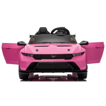 Ford Mustang GT 24V Auto Elettrica per Bambini 2 Posti con Telecomando Due Cinture a 3 Punti Luci LED Full Optional