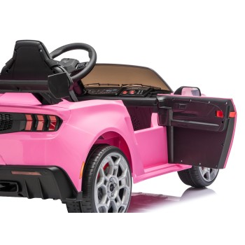 Ford Mustang GT 24V Auto Elettrica per Bambini 2 Posti con Telecomando Due Cinture a 3 Punti Luci LED Full Optional