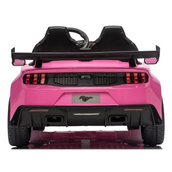 Ford Mustang GT 24V Auto Elettrica per Bambini 2 Posti con Telecomando Due Cinture a 3 Punti Luci LED Full Optional