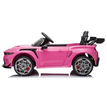 Ford Mustang GT 24V Auto Elettrica per Bambini 2 Posti con Telecomando Due Cinture a 3 Punti Luci LED Full Optional
