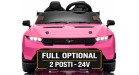 Ford Mustang GT 24V Auto Elettrica per Bambini 2 Posti con Telecomando Due Cinture a 3 Punti Luci LED Full Optional
