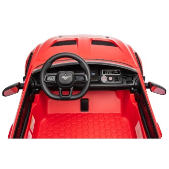 Ford Mustang GT 24V Auto Elettrica per Bambini 2 Posti con Telecomando Due Cinture a 3 Punti Luci LED Full Optional