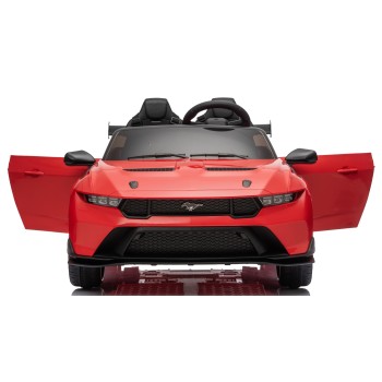 Ford Mustang GT 24V Auto Elettrica per Bambini 2 Posti con Telecomando Due Cinture a 3 Punti Luci LED Full Optional