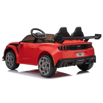 Ford Mustang GT 24V Auto Elettrica per Bambini 2 Posti con Telecomando Due Cinture a 3 Punti Luci LED Full Optional