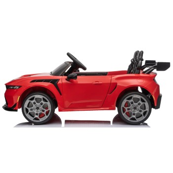 Ford Mustang GT 24V Auto Elettrica per Bambini 2 Posti con Telecomando Due Cinture a 3 Punti Luci LED Full Optional