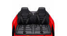 Sedile in Pelle Imbottito con 2 Cinture di Sicurezza Indipendenti a 3 Punti Ford Mustang 24V + Tappetino