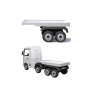 Rimorchio Camion Elettrico per Bambini Scania, Mercedes Actros - Bianco