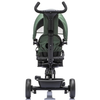 Triciclo per Bambini Evolutivo da 12 mesi a 5 anni Reclinabile 4 in 1 fino a 25 kg Sedile Girevole con Ruote in Gomma Eva
