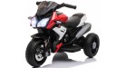Moto Elettrica per Bambini 6V Trimoto Champ con 3 Ruote Fari LED Luci e Suoni Motocicletta Elettrica per Bambini
