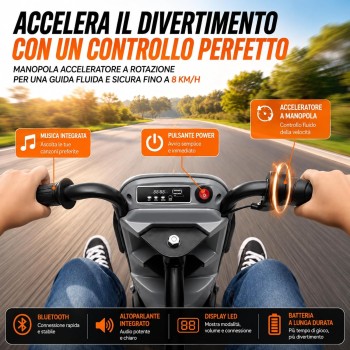 Macchina Drift Car Elettrico McLaren 24V Moto per Bambini Go Kart con Drift 360° Bluetooth