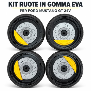 Kit 4 Ruote in Gomma Eva Ford Mustang GT 24V MT-0999