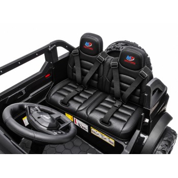 Sedile in Pelle Imbottito per Nuovo Ford Bronco 24V con 2 Cinture di Sicurezza Indipendenti + Tappetino Stilizzato 0995