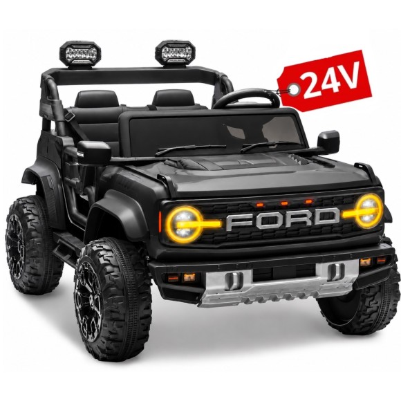 Auto Macchina Elettrica per Bambini 24V Ford Bronco Raptor Fuoristrada 2 Posti con Telecomando