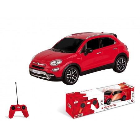 Mondo Fiat 500 X Veicolo Radiocomandato Scala 1:24, Colore Giallo/Rosso, 63422