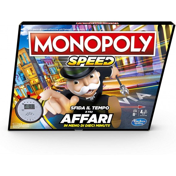 Monopoly Speed gioco in scatola Hasbro E7033 Monopoly Speed gioco in scatola Hasbro E7033