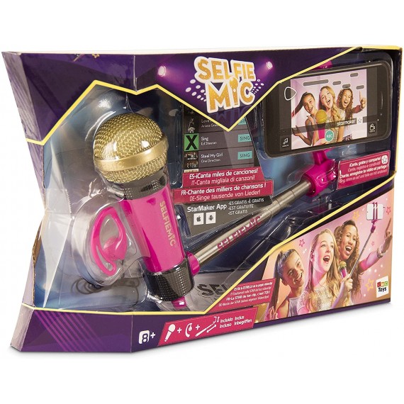 IMC Toys Mic Microfono Selfie Colore Rosa 95250IM IMC Toys Mic Microfono Selfie Colore Rosa 95250IM