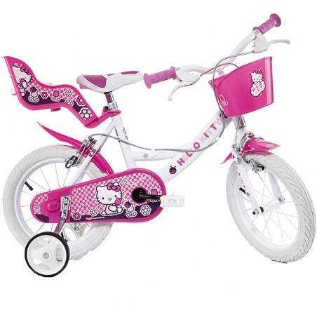Dino Bikes Bicicletta per Bambini Hello Kitty 14" Bambina 144R-HK Bimba
