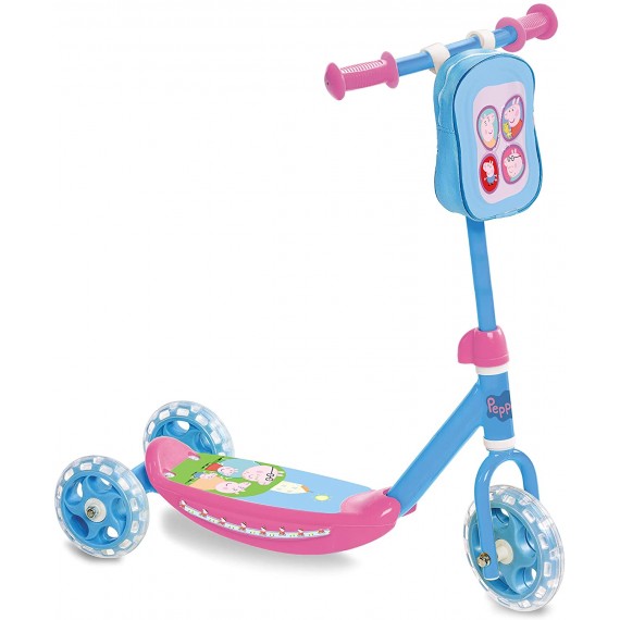 Mondo My First Scooter Peppa Pig - Monopattino Baby bambino bambina 3 Ruote Borsetta Porta Oggetti inclusa - 28181 Mondo My First Scooter Peppa Pig - Monopattino Baby bambino bambina 3 Ruote Borsetta Porta Oggetti inclusa - 28181