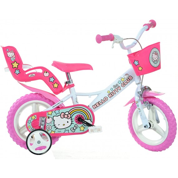 Dino Bikes Bicicletta per Bambini Bici Hello Kitty Bambina misura 12" Bimba Dino Bikes Bicicletta per Bambini Bici Hello Kitty Bambina misura 12" Bimba
