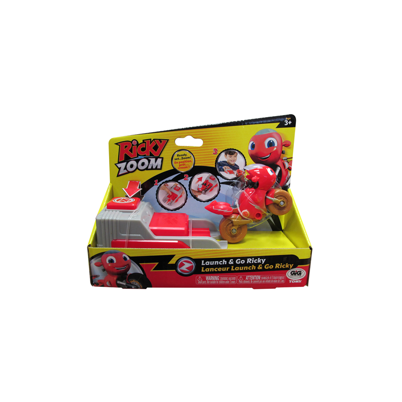 ricky zoom veicoli con lanciatore ass.rcy 05000