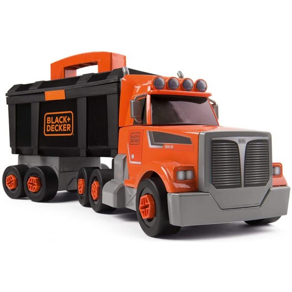 Smoby- Black+Decker Bricolo Camion con Cassetta Attrezzi, Colore, 7600360175 Smoby- Black+Decker Bricolo Camion con Cassetta Attrezzi, Colore, 7600360175