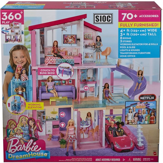 Barbie- Casa dei Sogni per Bambole con Ascensore per ...